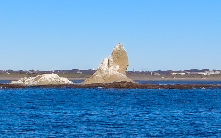 茅ヶ崎の烏帽子(えぼし)岩