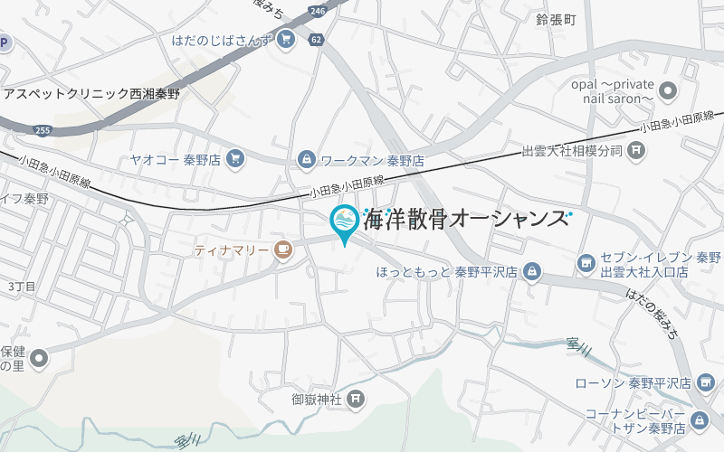 海洋散骨オーシャンズの地図